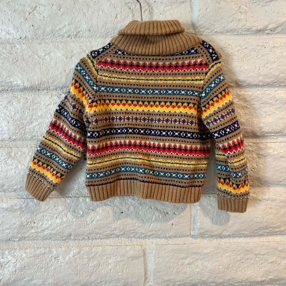 Janie & Jack Cozy Multicolor Patterned Sweater - Picture 2 of 3